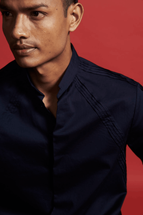 Irregular Pleated Shirt - Image 2
