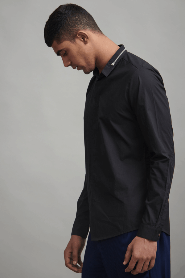 Zip Collar Shirt