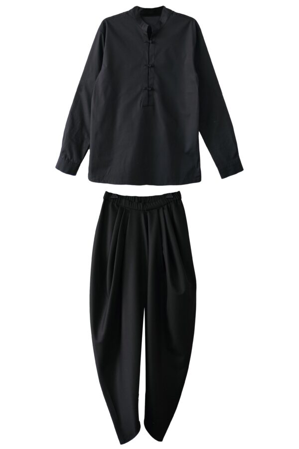 Knot Shirt and Cowl Pant Set - Image 2