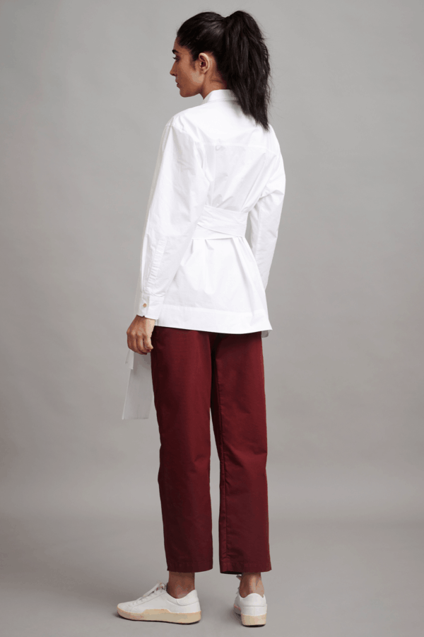 Tie Up Poplin Shirt - Image 14