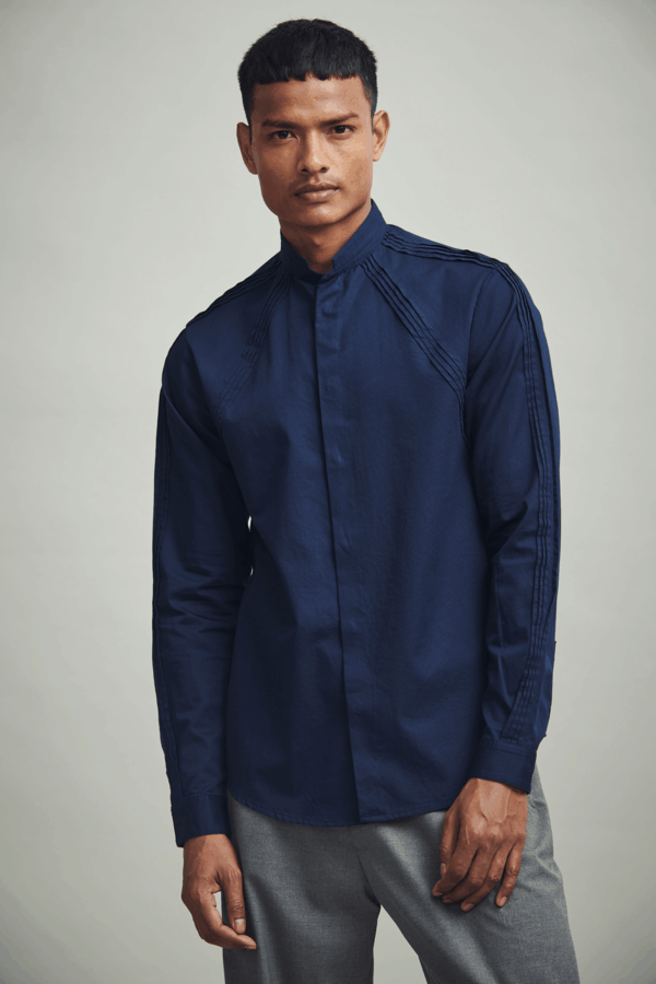 Irregular Pleated Shirt - Image 5