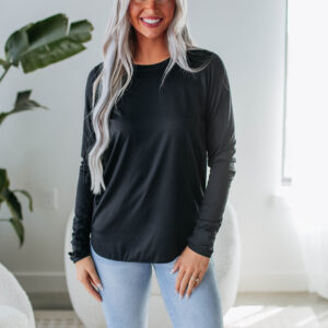 Allura Long Sleeve Top - Black