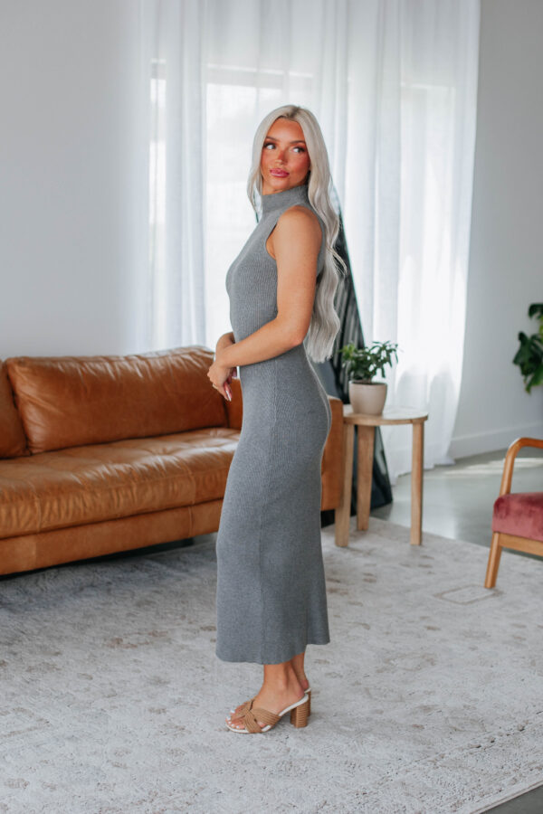 Astha Dress - Charcoal - Image 2