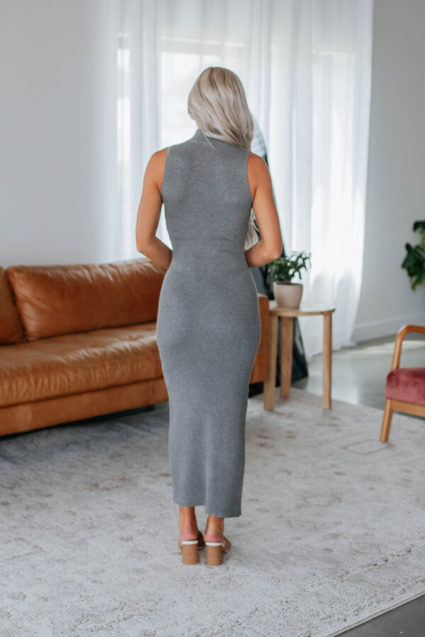 Astha Dress - Charcoal - Image 3