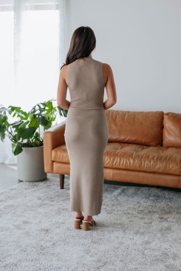 Astha Dress - Taupe - Image 4