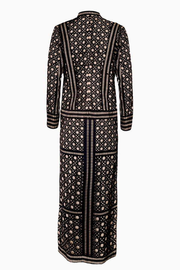 Caning Cutwork Jacket and Skirt Set - Image 3