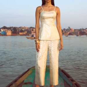 Brocade Corset Suit