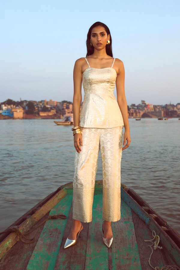Brocade Corset Suit
