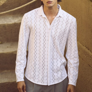 Pointelle Knit Shirt
