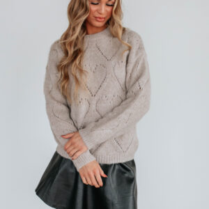 Candace Knit Sweater - Oatmeal
