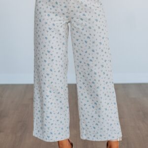 Cheyla Floral Pants - Cream Mix
