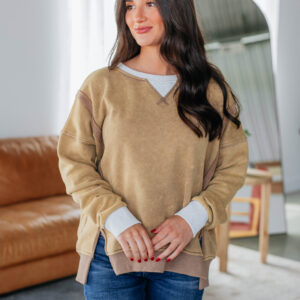 Corie Colorblock Sweatshirt - Dijon