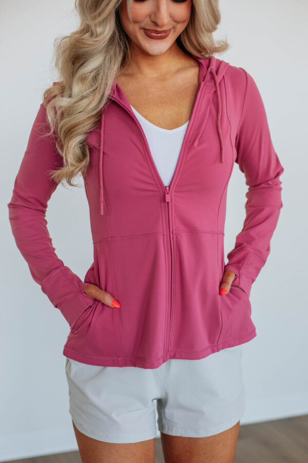 Crystal Active Jacket - Raspberry - Image 5