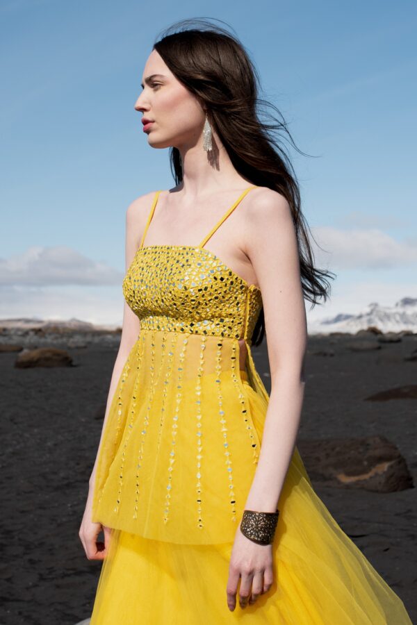 MIRROR PEPLUM SKIRT - Image 5