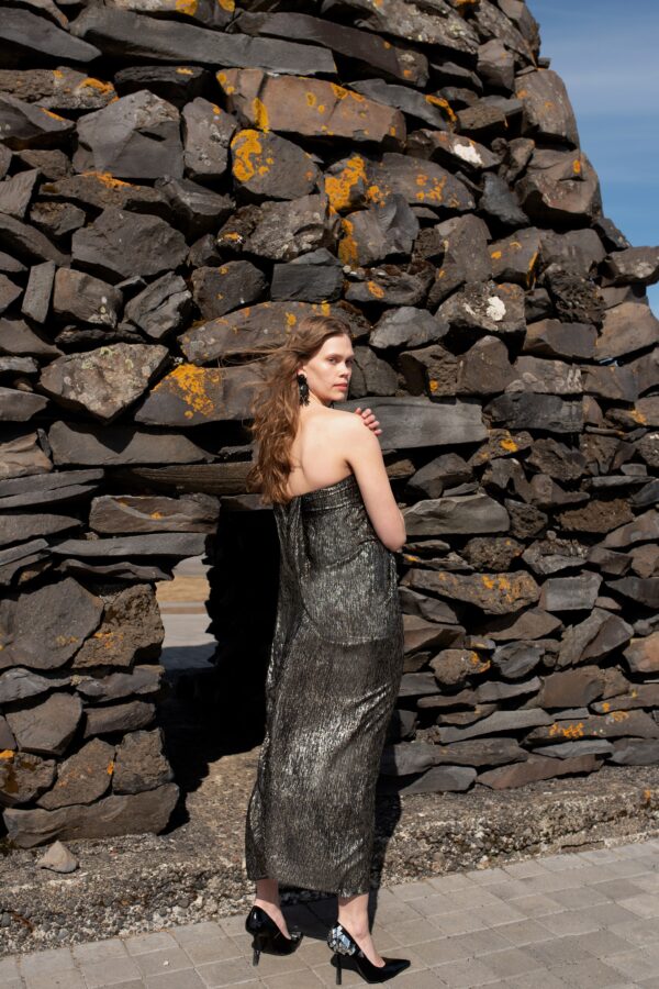 Foil Tube Dress - Image 5