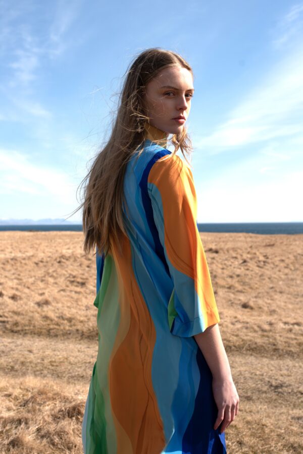 Watercolour Printed Pant Set - Image 5