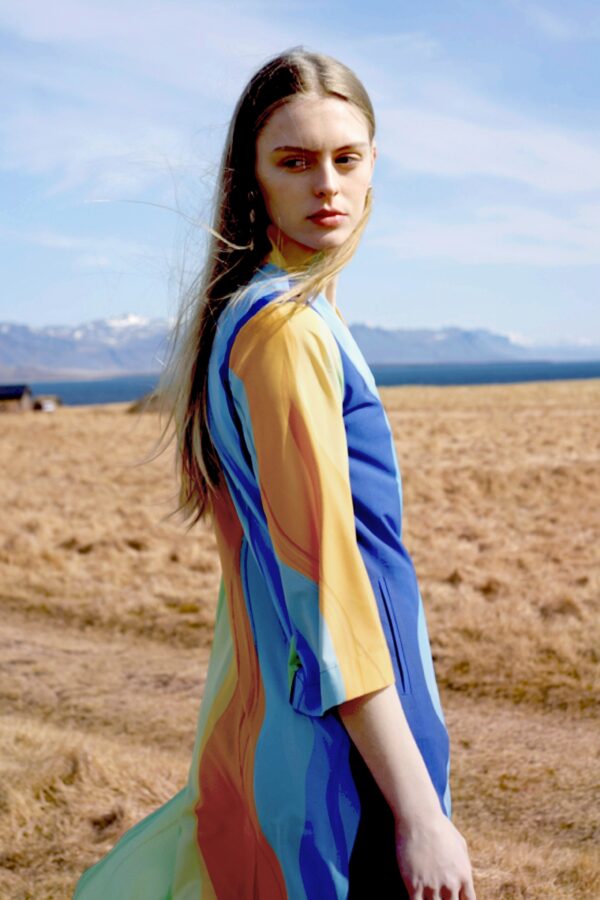 Watercolour Printed Pant Set - Image 6