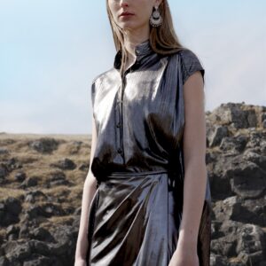 Textured Metallic Shirt