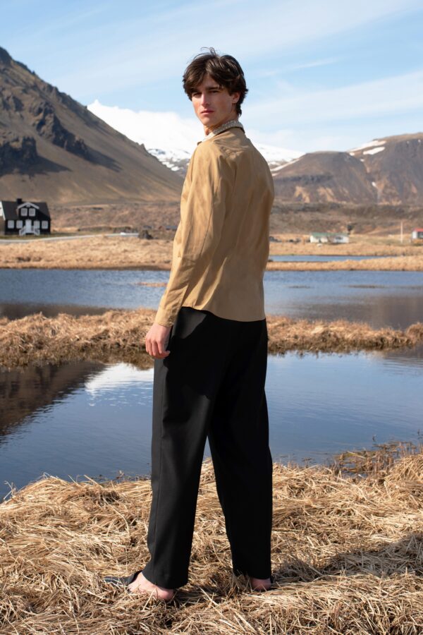 Metallic Embroidered Bib Shirt - Image 7