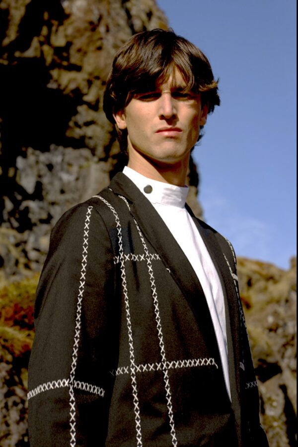 Contrast Cross Stitch Jacket - Image 5