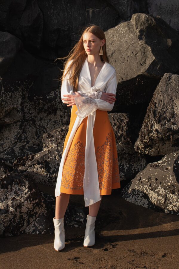 Cutwork Midi Skirt - Image 4