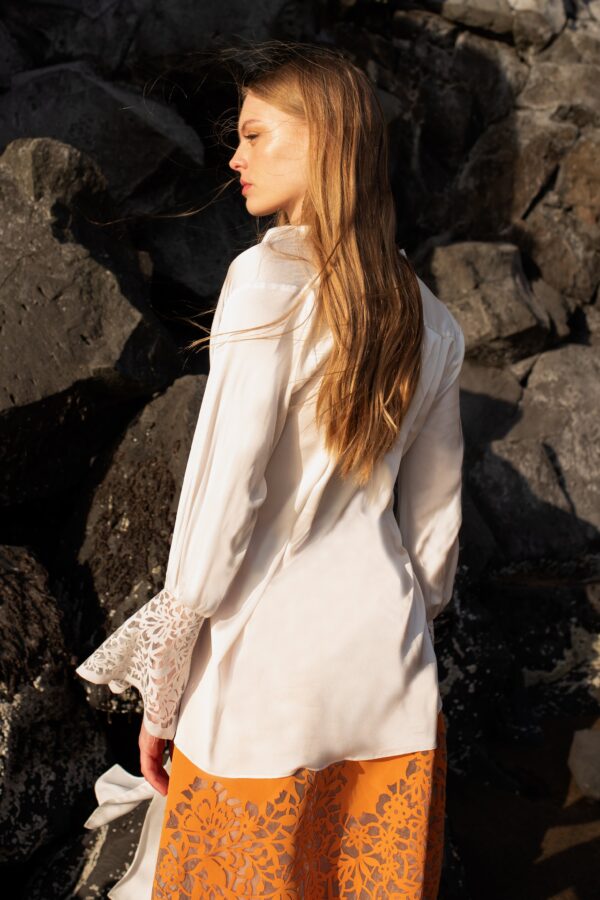 Cutwork Cuff Top - Image 7