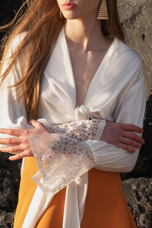 Cutwork Cuff Top