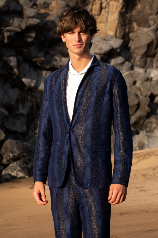 Blue Lace Suit - Image 8