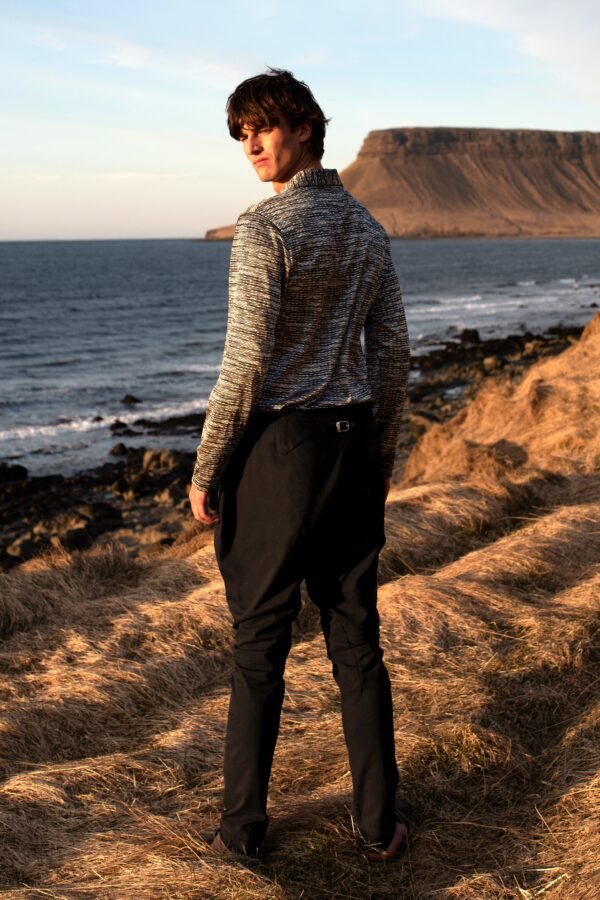 Twisted Knit Full Sleeve Polo - Image 7