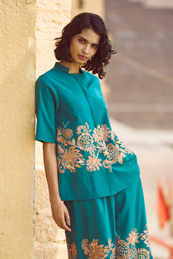 Placement Embroidered Shirt