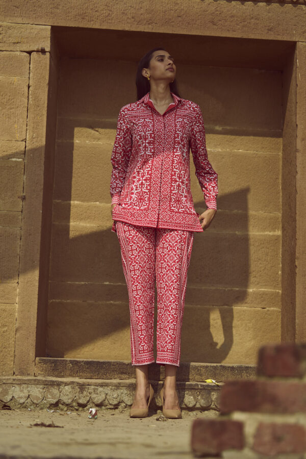 Baroque Porcelain Print Shirt - Image 6