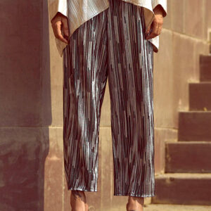 Foil Pleated Pant