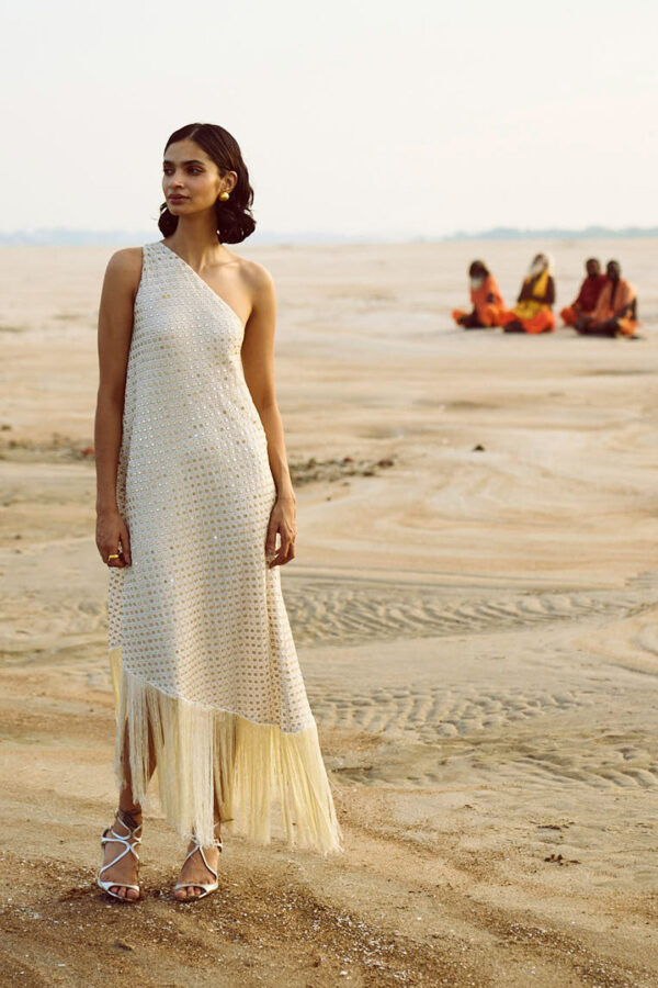 Mirror Sequin Fringe Dress