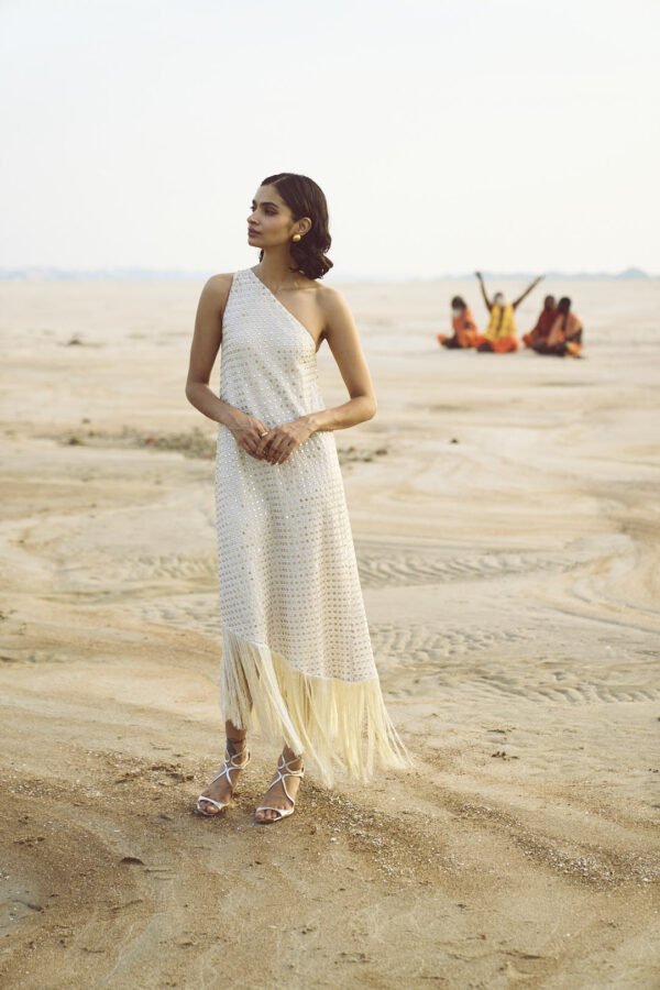 Mirror Sequin Fringe Dress - Image 8