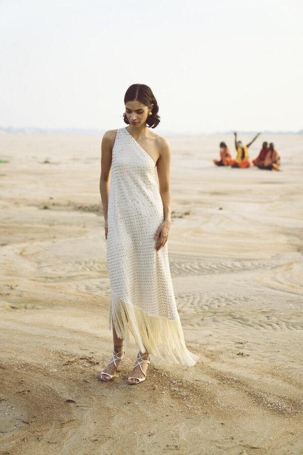 Mirror Sequin Fringe Dress - Image 9