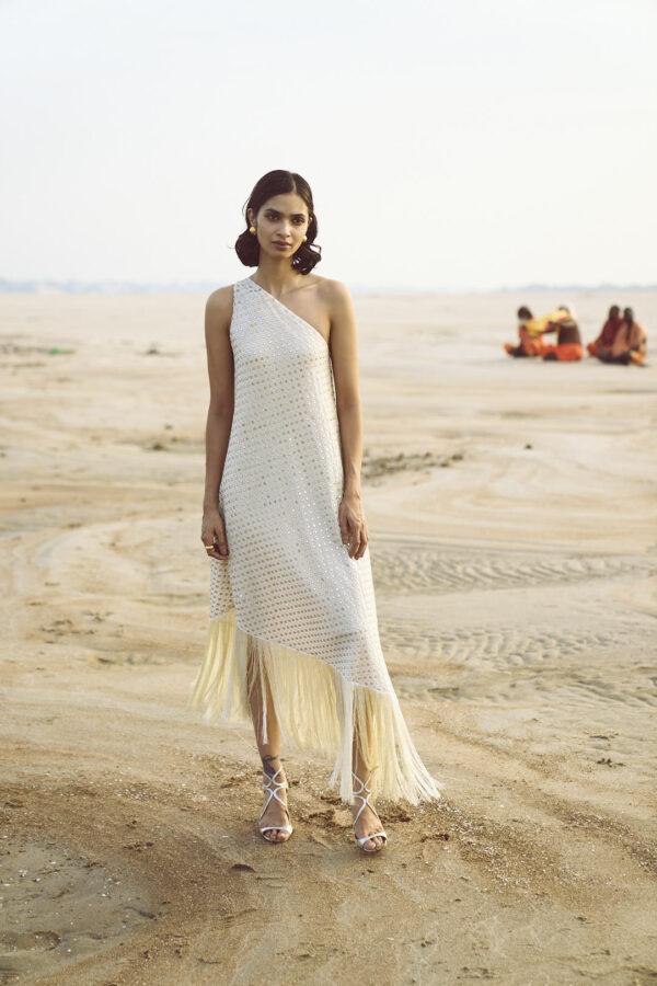 Mirror Sequin Fringe Dress - Image 6