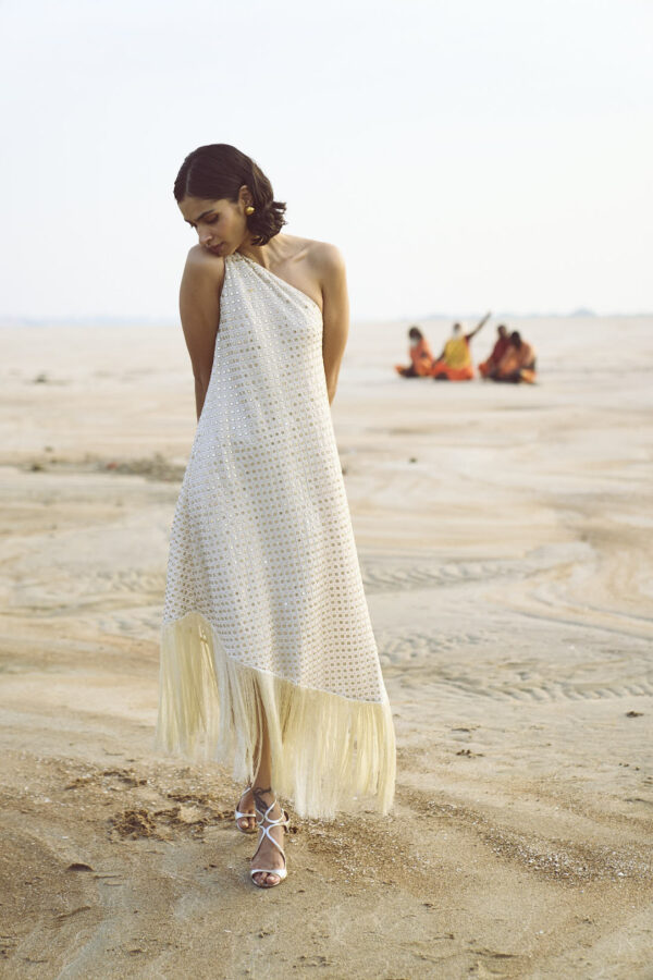 Mirror Sequin Fringe Dress - Image 10