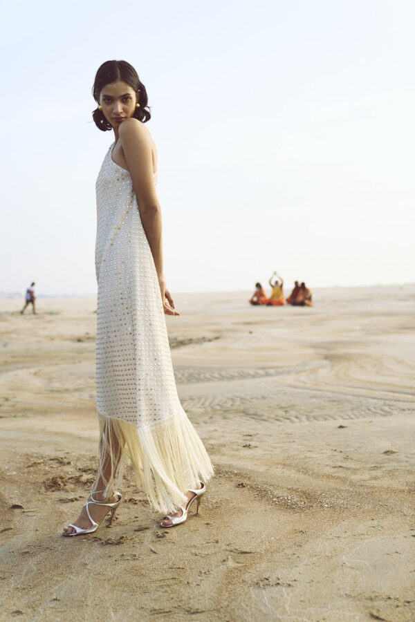 Mirror Sequin Fringe Dress - Image 13