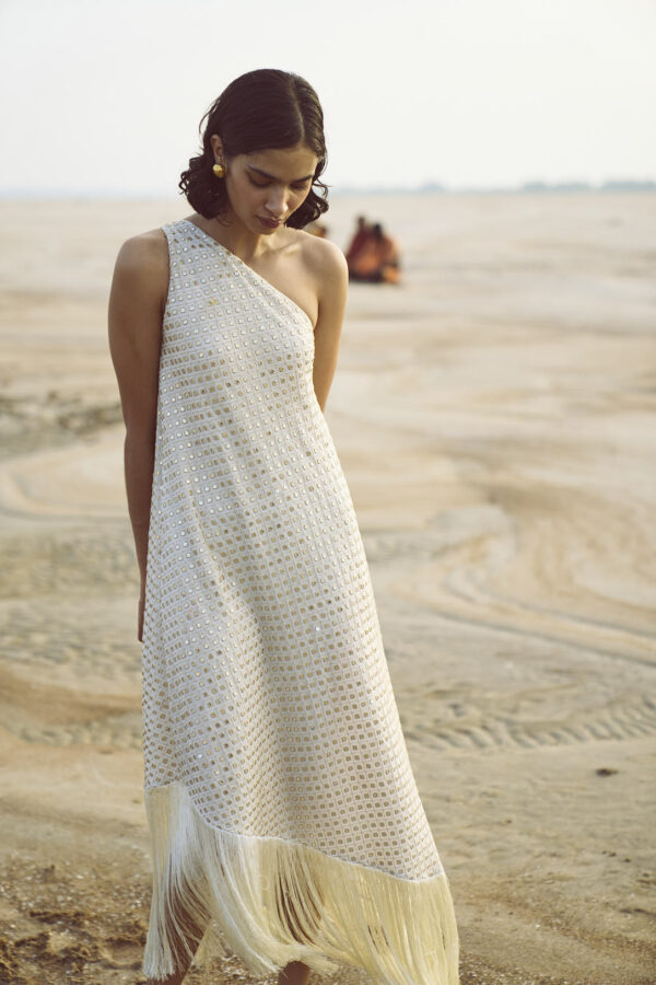 Mirror Sequin Fringe Dress - Image 14