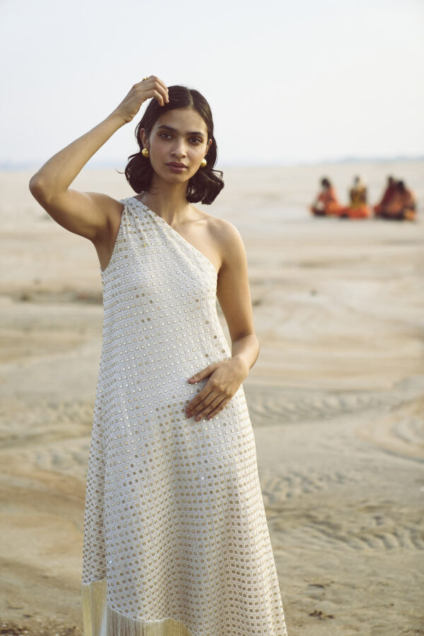 Mirror Sequin Fringe Dress - Image 15