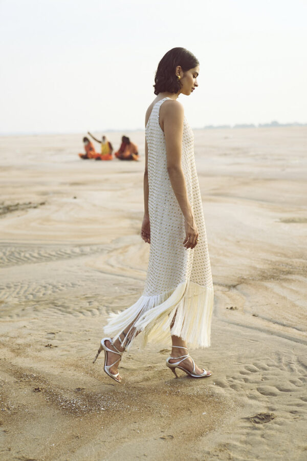 Mirror Sequin Fringe Dress - Image 17