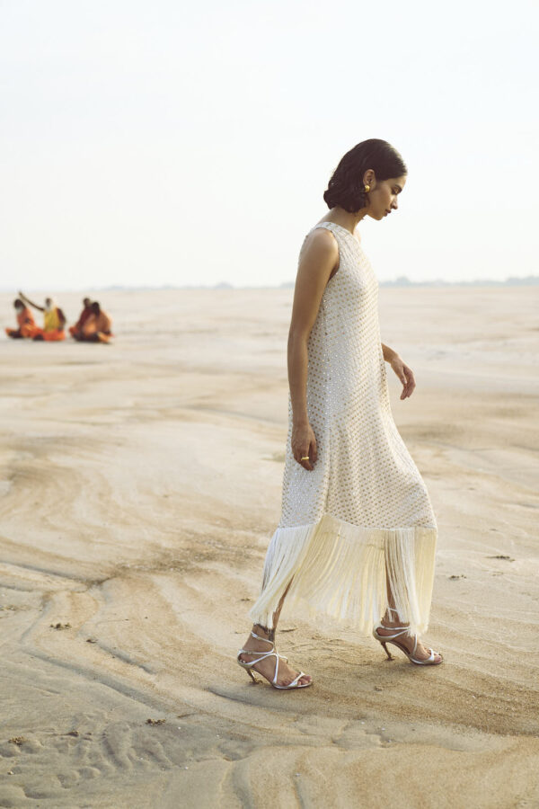 Mirror Sequin Fringe Dress - Image 18