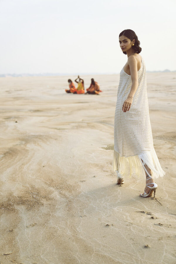 Mirror Sequin Fringe Dress - Image 21