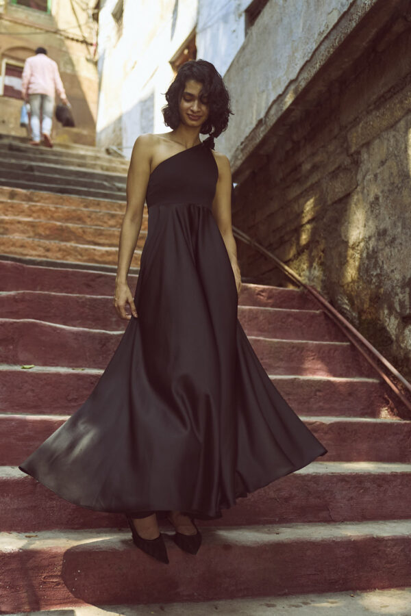 One Shoulder Fit & Flare Gown - Image 5