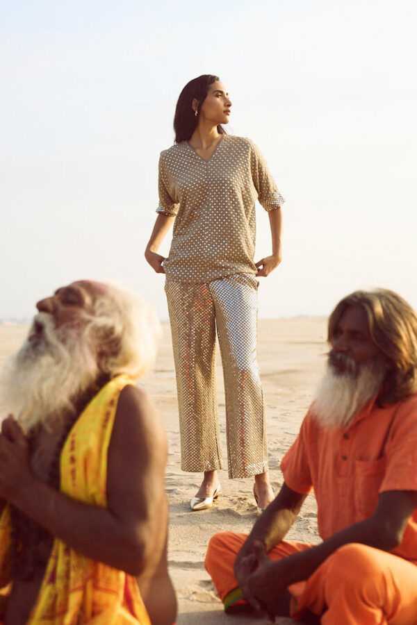 Mirror Sequin Pant