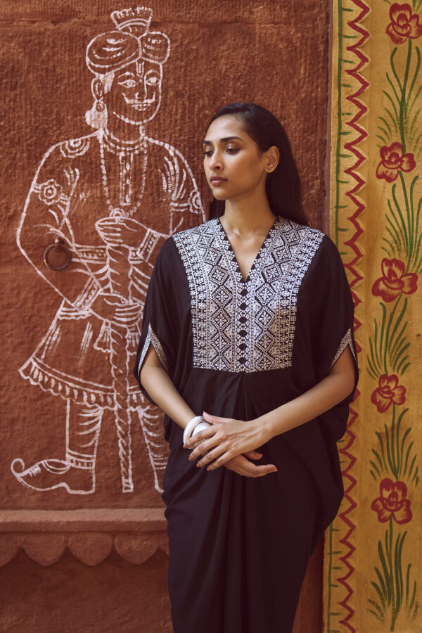 Embroidered Bib Kaftan - Image 19