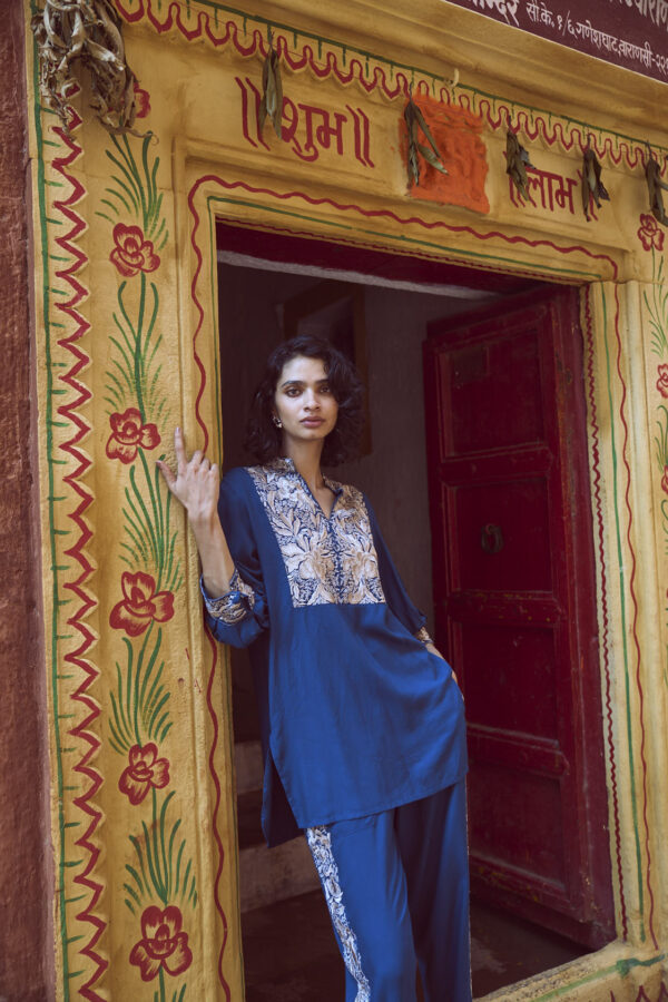 Embroidered Teal Top - Image 12