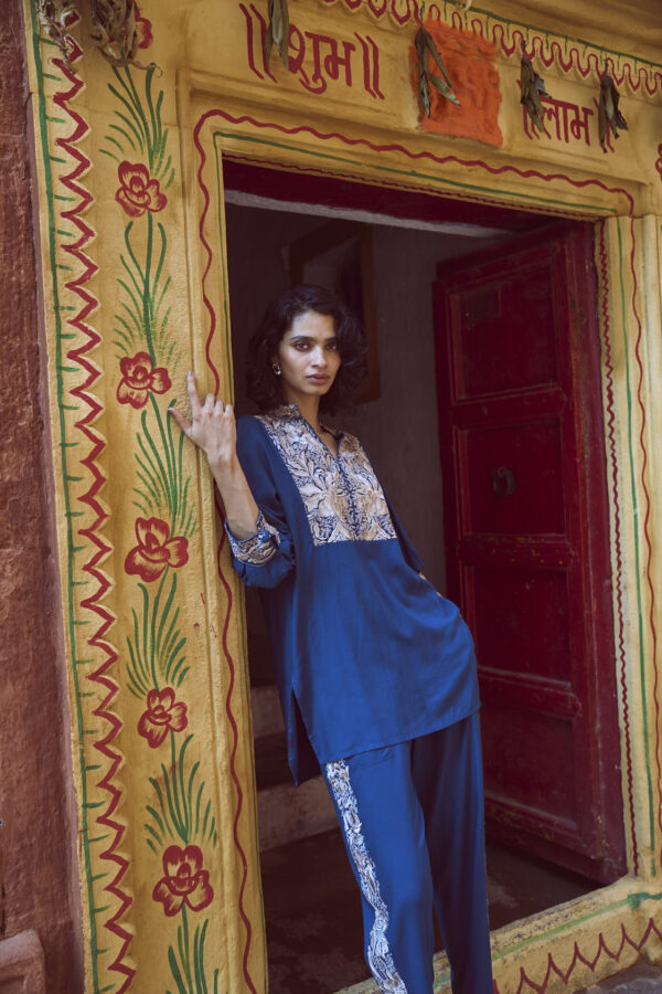 Embroidered Teal Top - Image 13