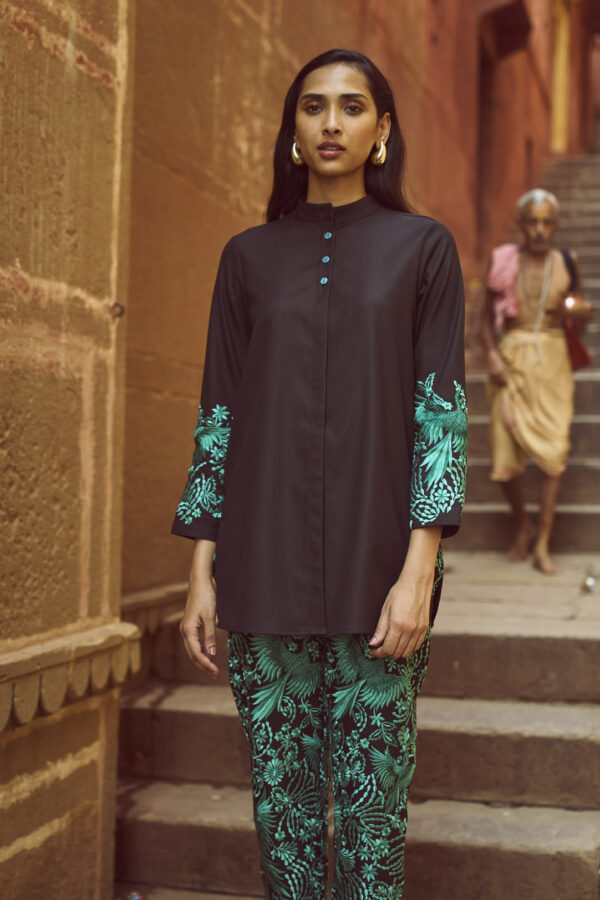 Gara Stitch Cuff Shirt - Image 4