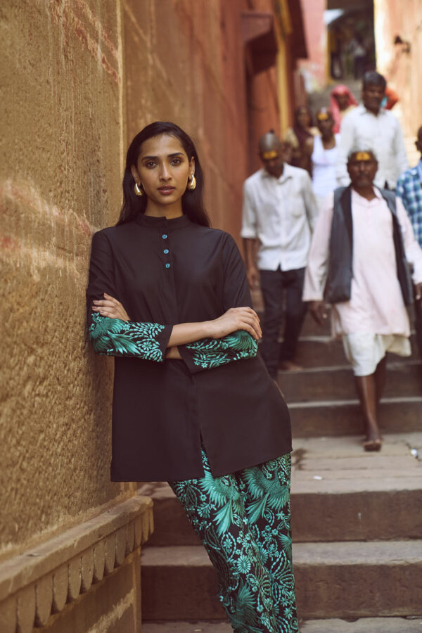Gara Stitch Cuff & Pant Set - Image 6